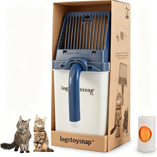 toysnap® Kitty Poop Patrol Sifter - The Ultimate Litter Scoop for Your Feline Majesty's Sparkling Throne